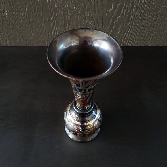 Vintage Ancient Egyptian Style Handmade Metal Vase Ornament - Picture 5 of 5